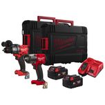 MILWAUKEE M18 FUEL PROMO POWER PACK - PERCUSSION DRILL - IMPACT WRENCH KIT - M18FPP2F3-502X